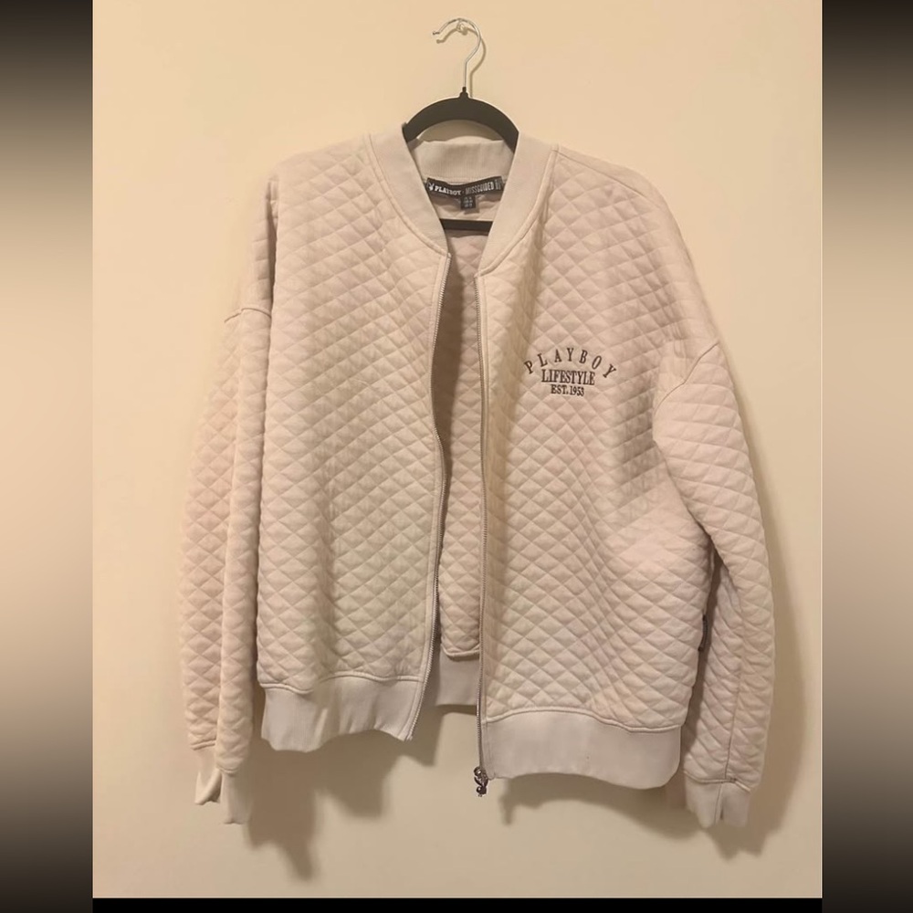 Playboy x Missguided Quilted Bomber Jacket